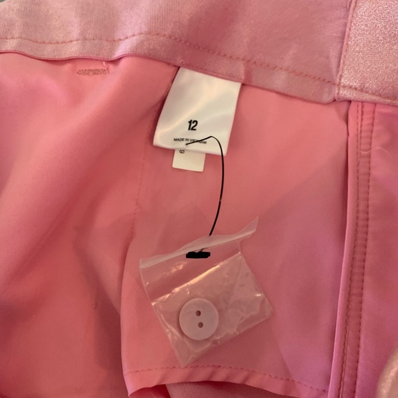 High waisted pink shimmer shorts - Picture 9 of 9